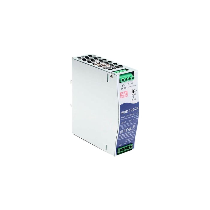Fuente de poder, WDR-120-24, MEAN WELL image